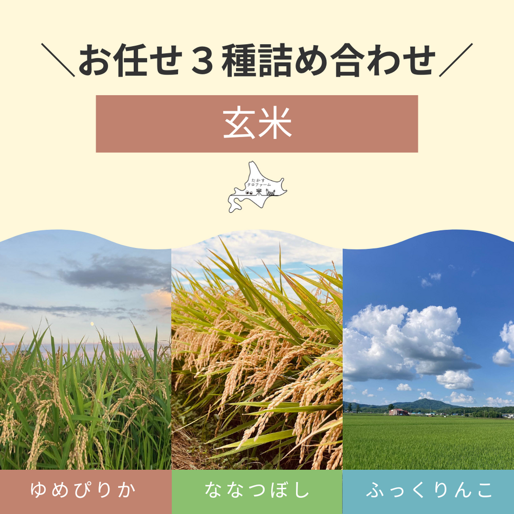 [玄米]お任せ3種詰合せ