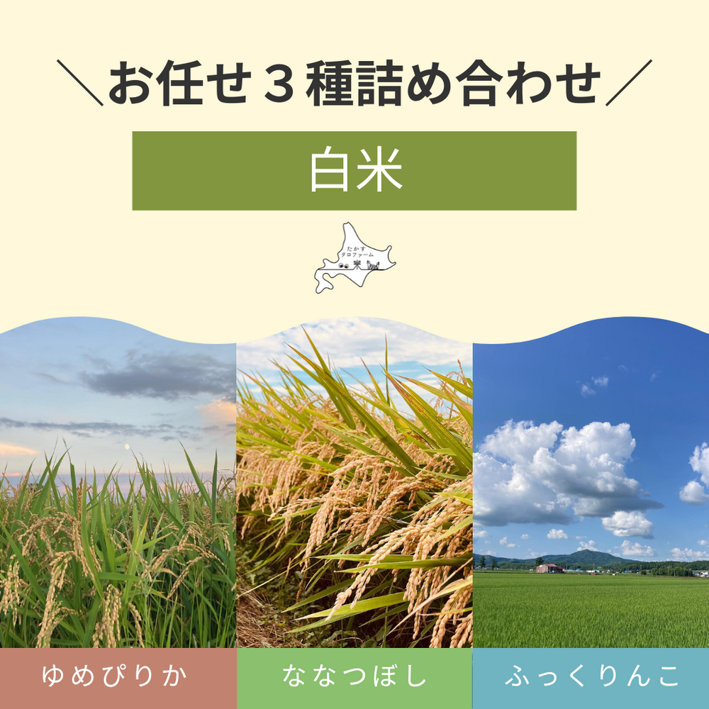 [白米]お任せ3種詰合せ