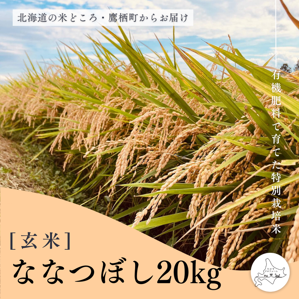 【玄米】特別栽培米ななつぼし20㎏