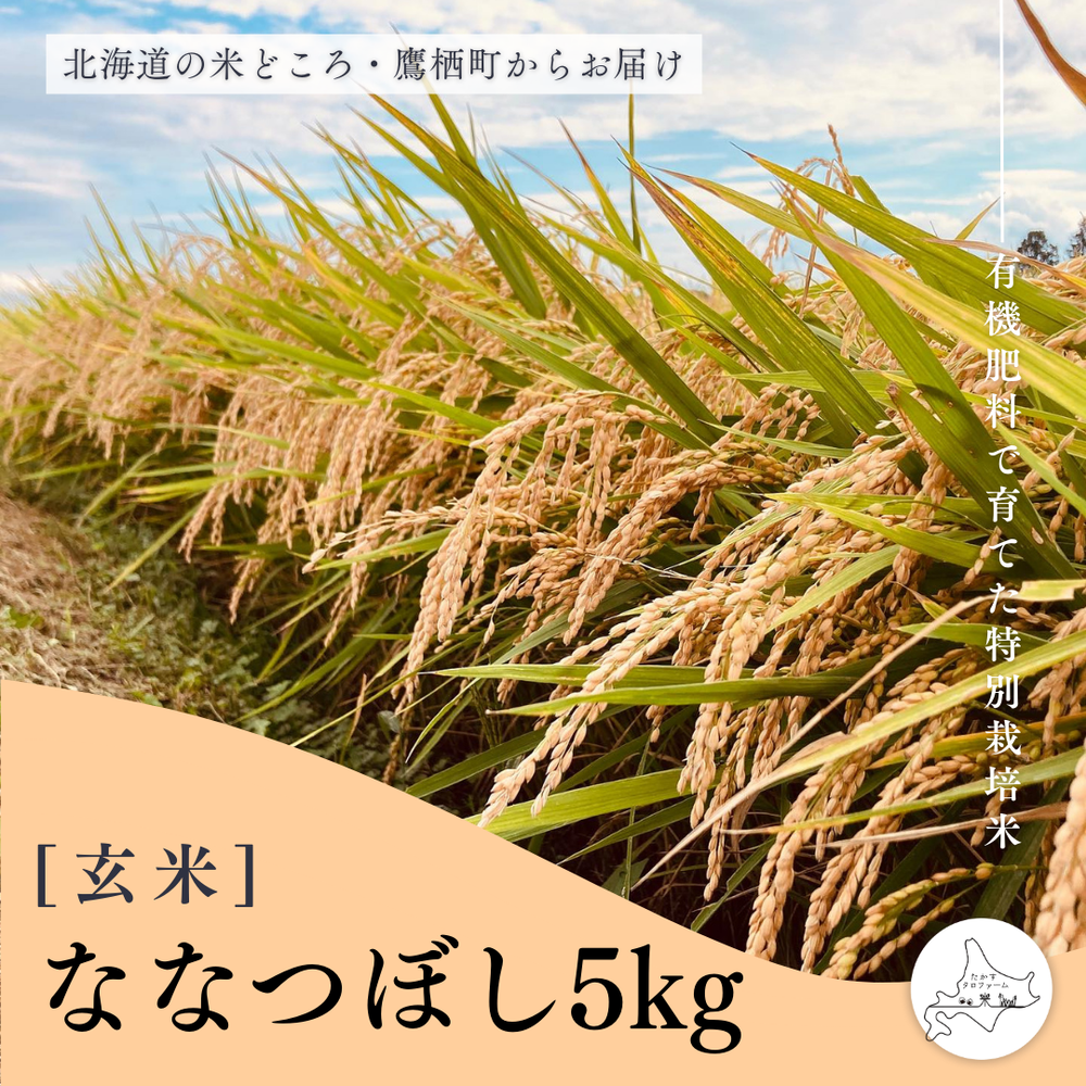 【玄米】特別栽培米ななつぼし5㎏